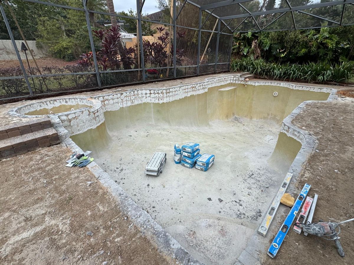 Pool tile preparation for repair